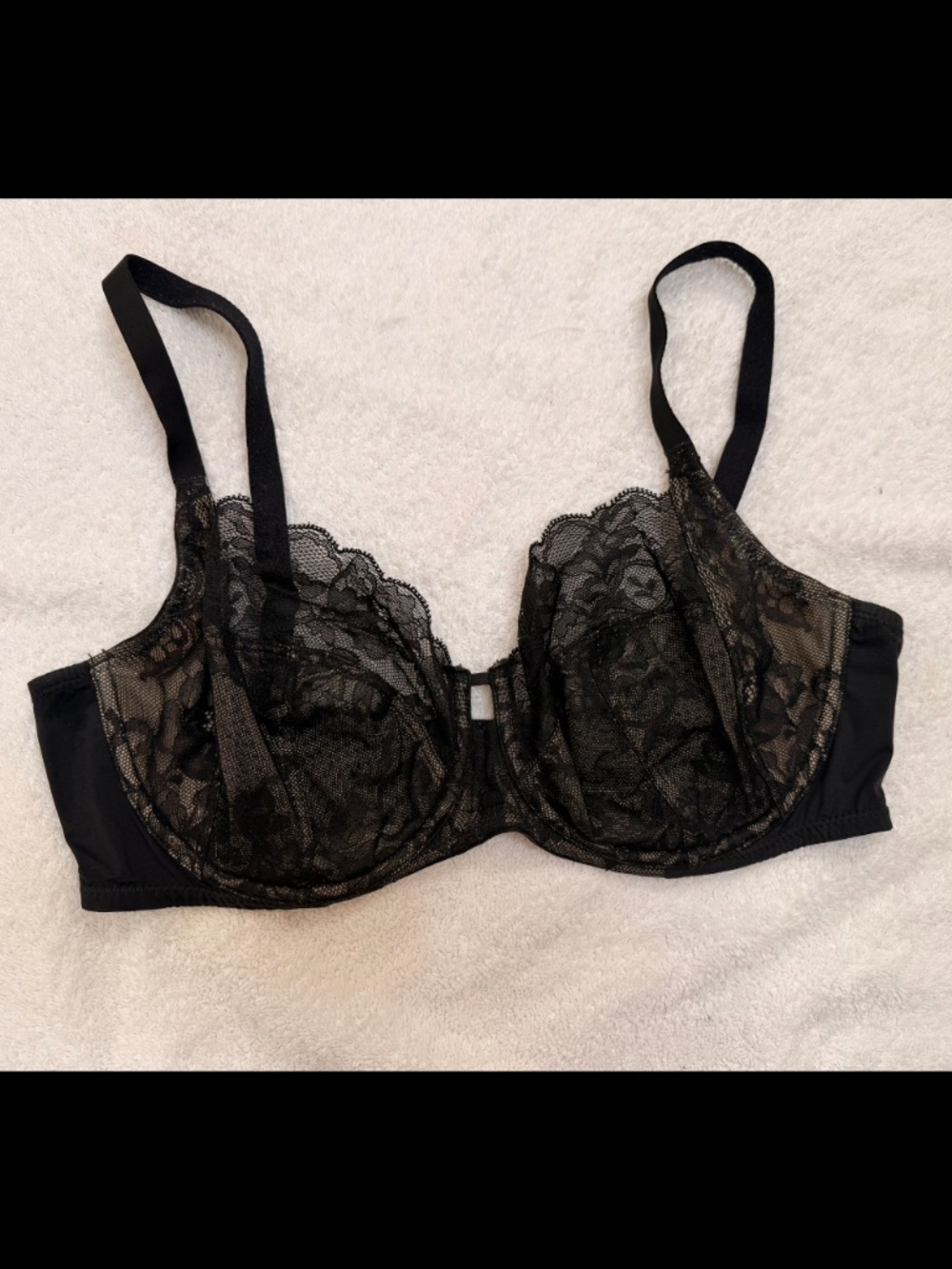 NATORI 36D Statement Full Fit Unlined Underwire Bra - Black